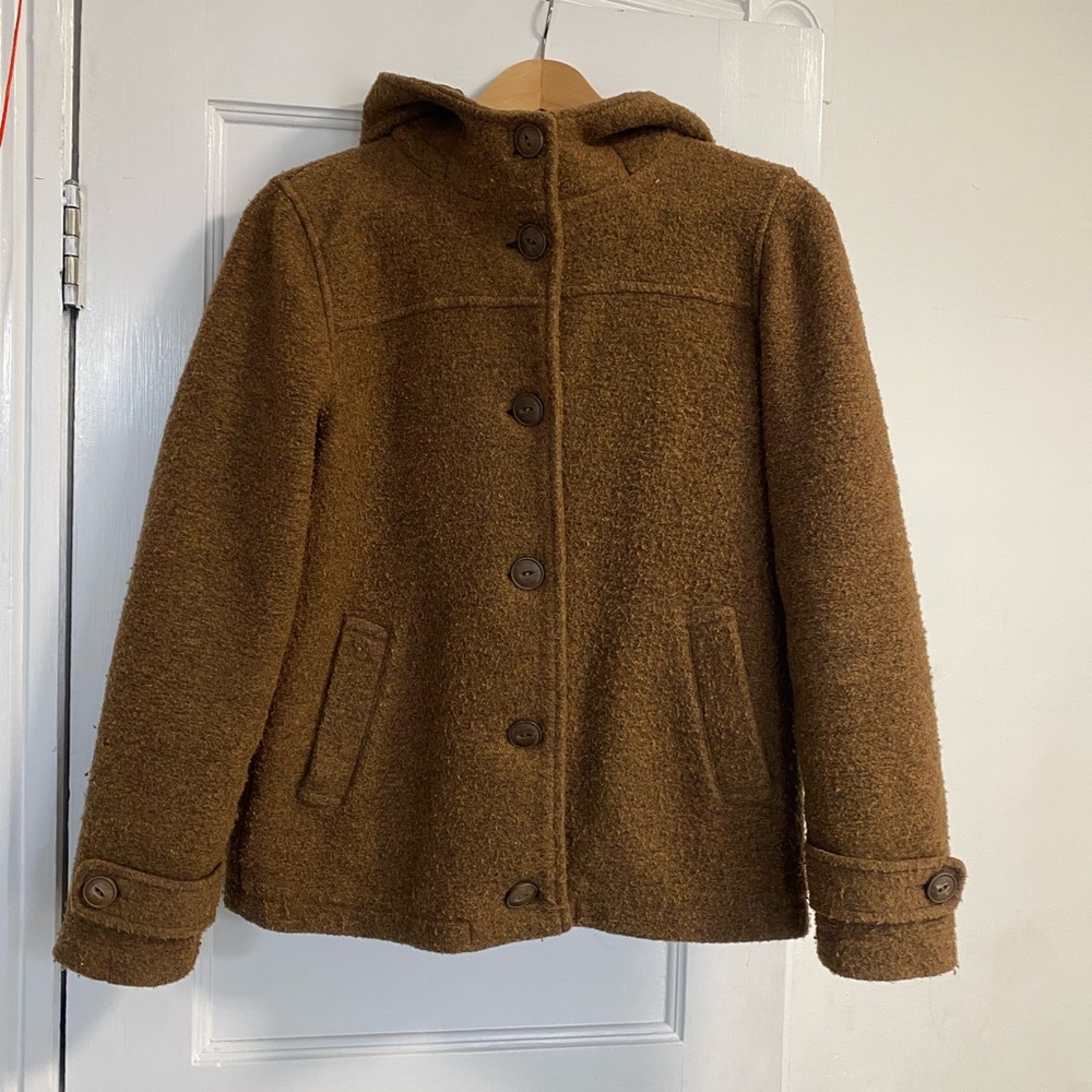 Brown Little Women Button-Up Coat